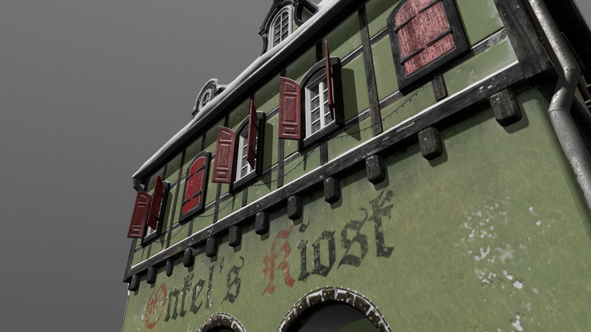 Town Square Christmas 3D model_113