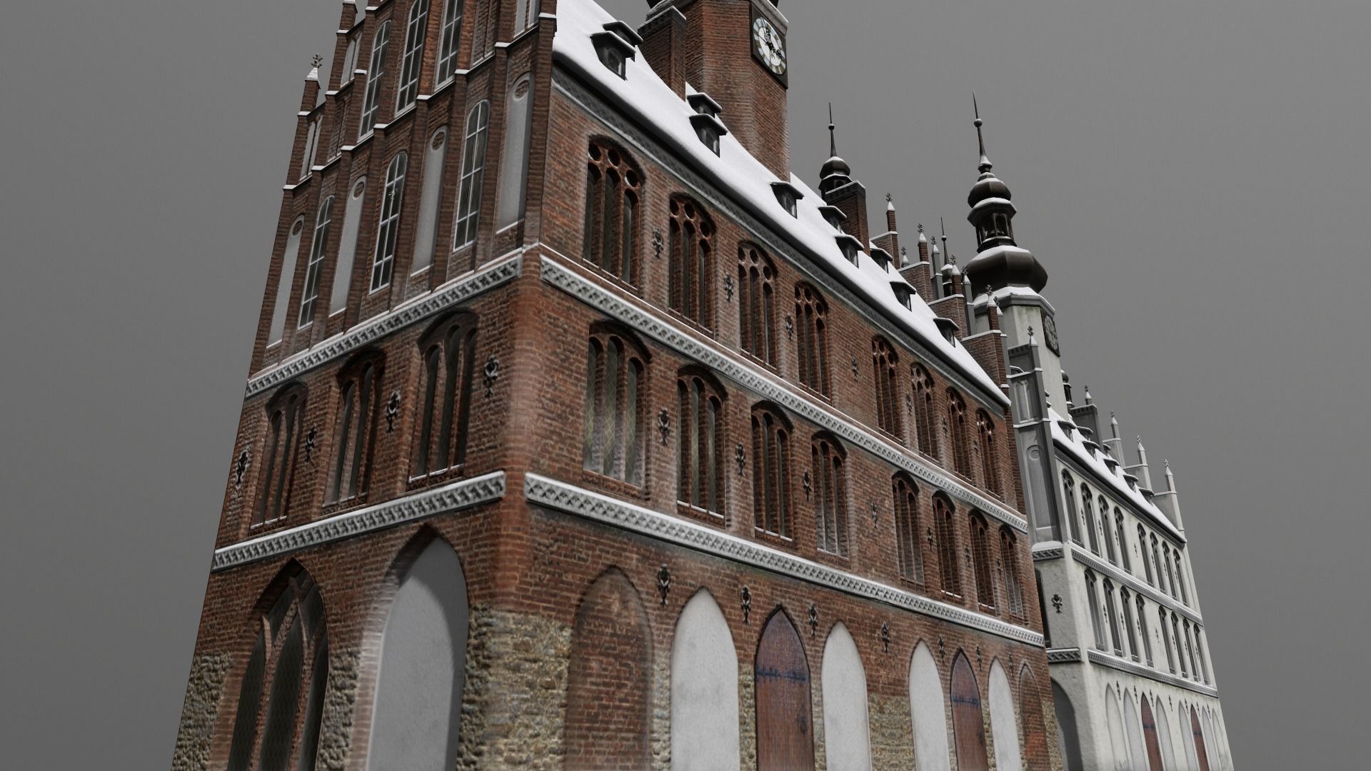 Town Square Christmas 3D model_120