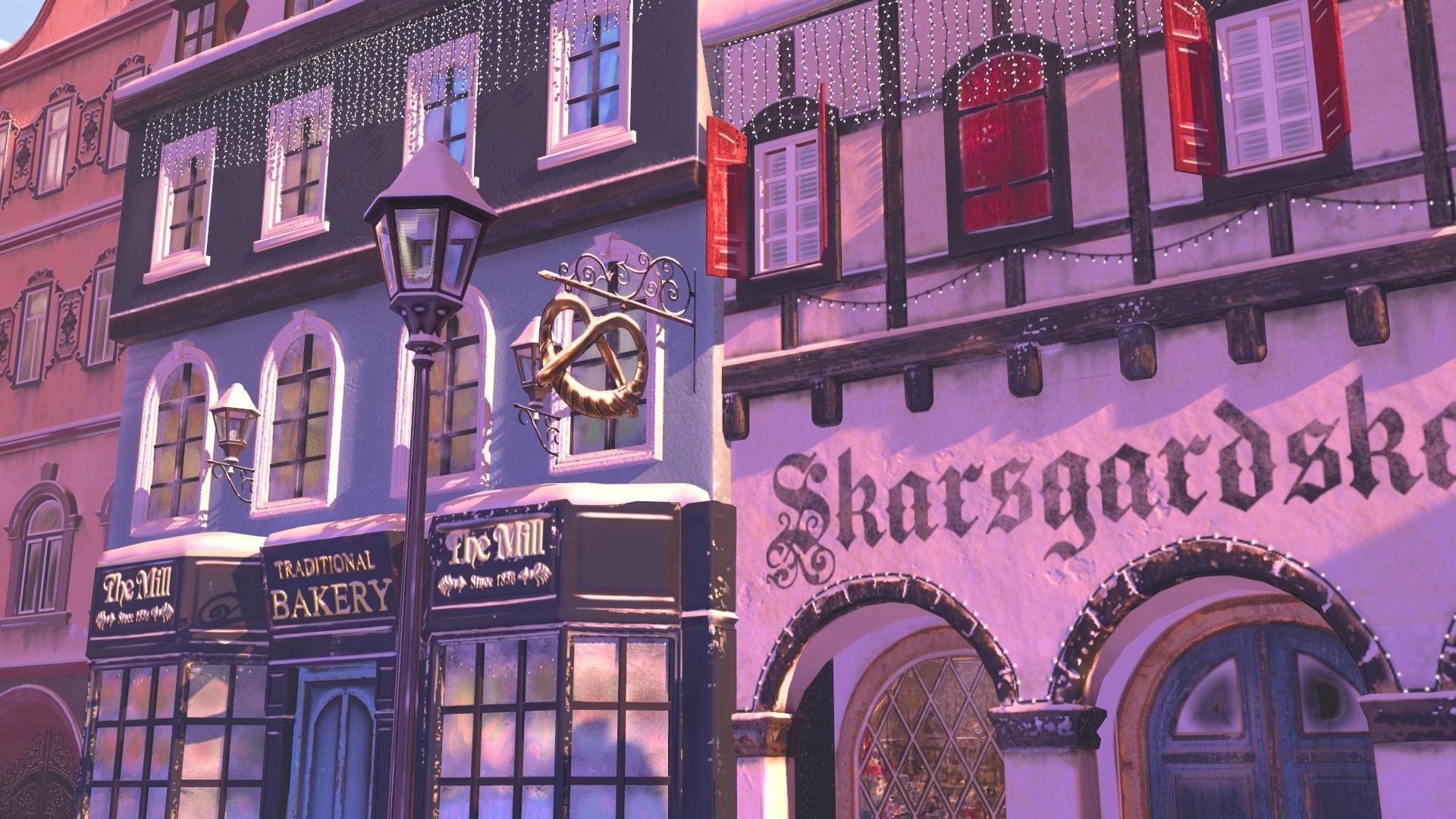 Town Square Christmas 3D model_71