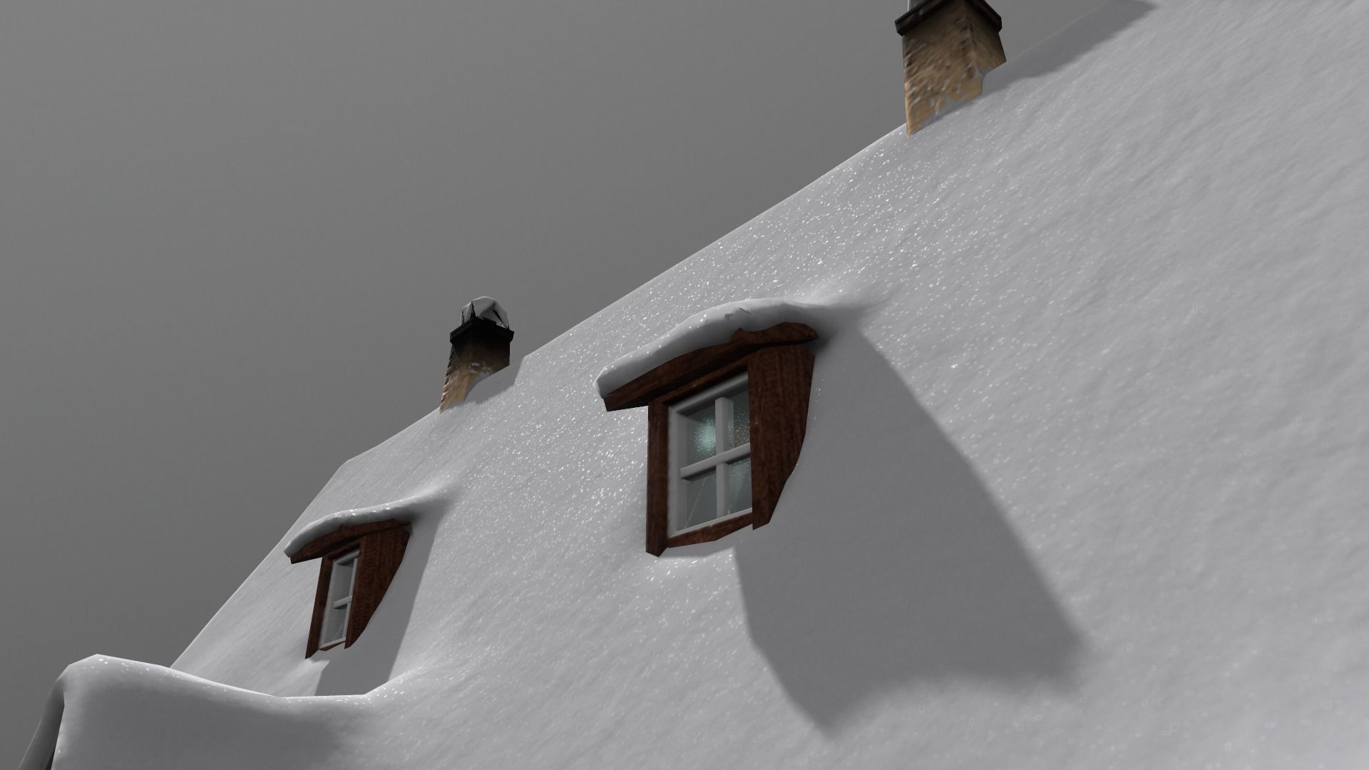 Town Square Christmas 3D model_116