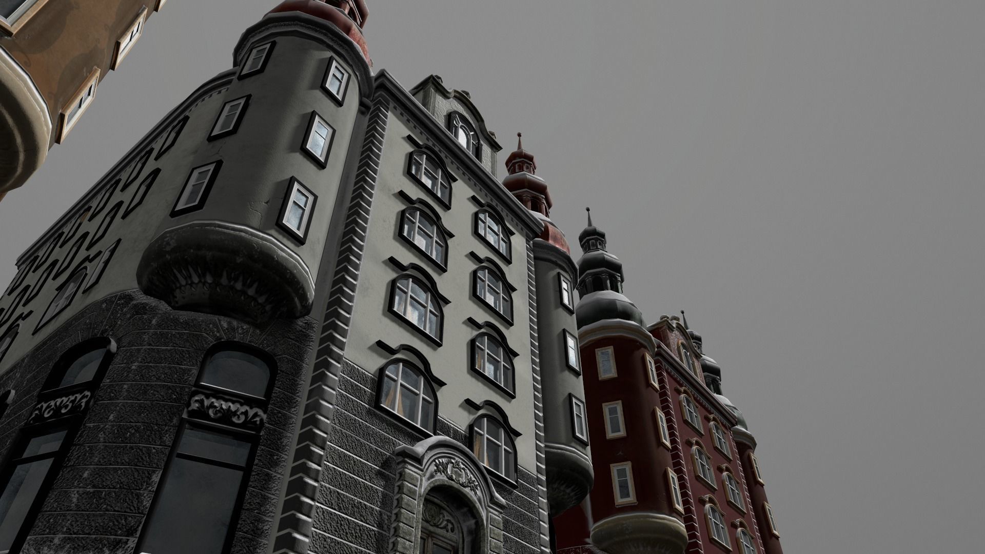 Town Square Christmas 3D model_87