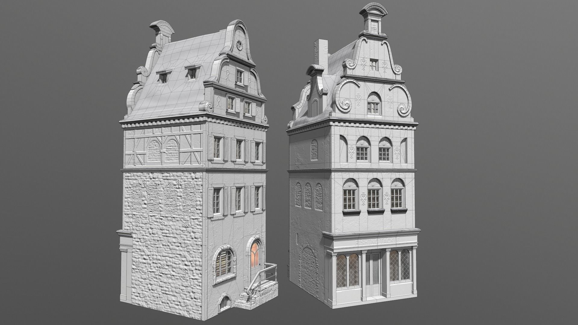 Town Square Christmas 3D model_105