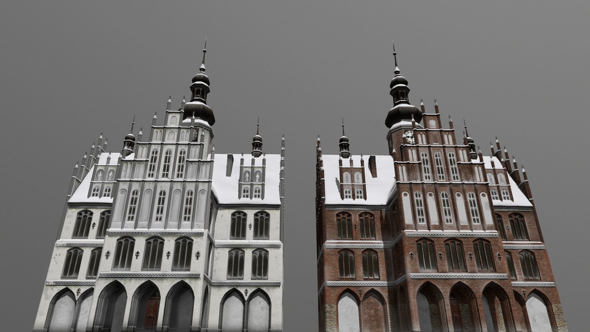 Town Square Christmas 3D model_124