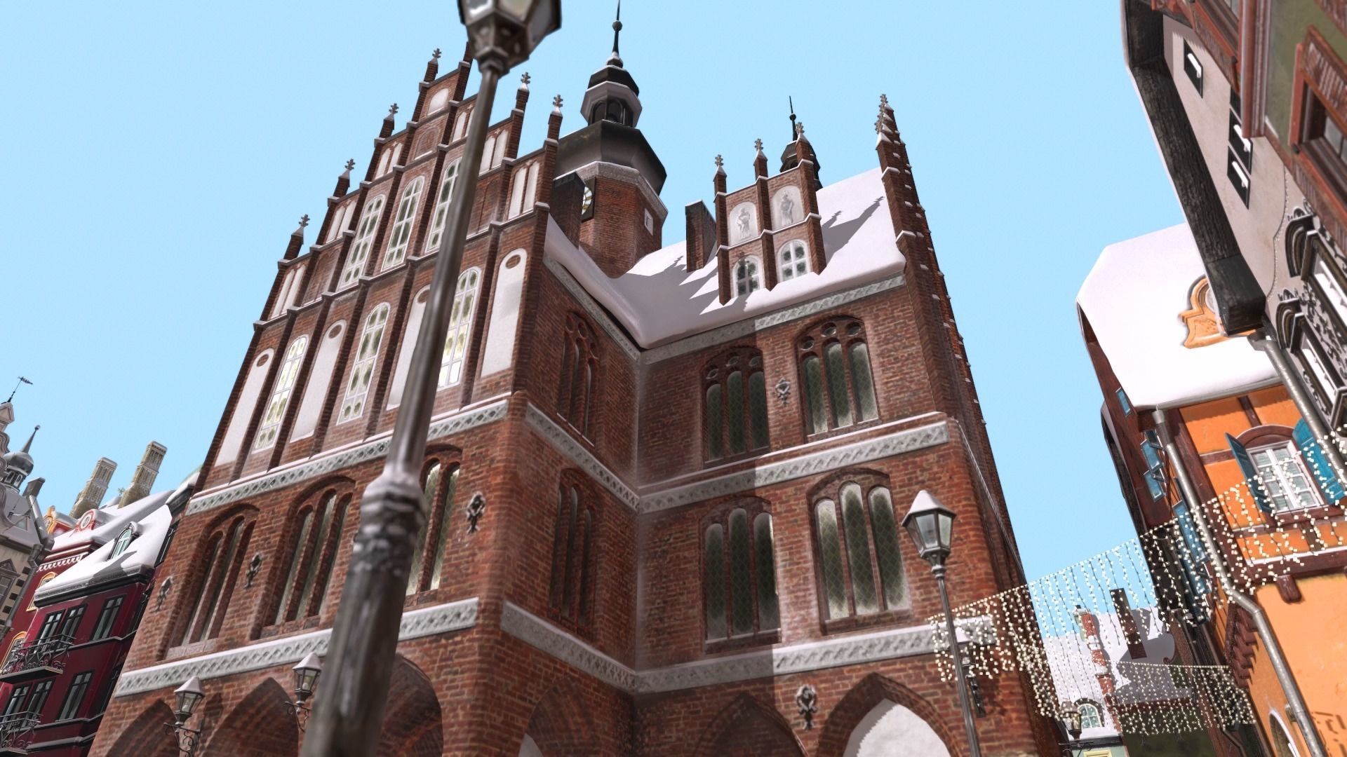 Town Square Christmas 3D model_73