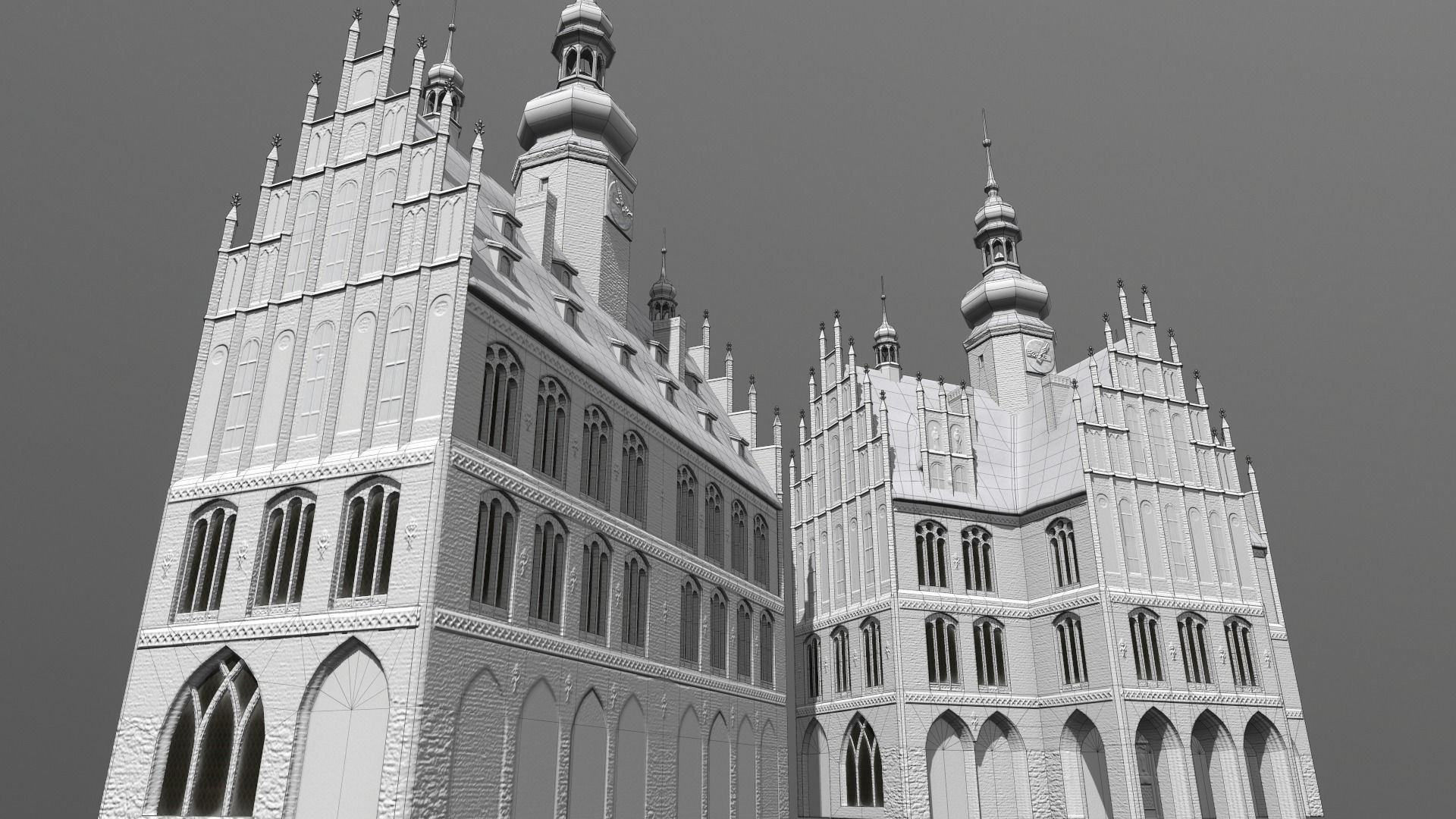 Town Square Christmas 3D model_125