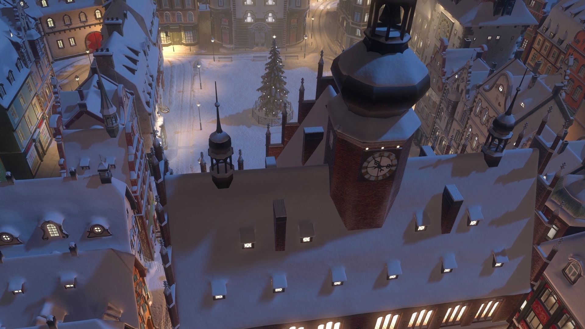 Town Square Christmas 3D model_5