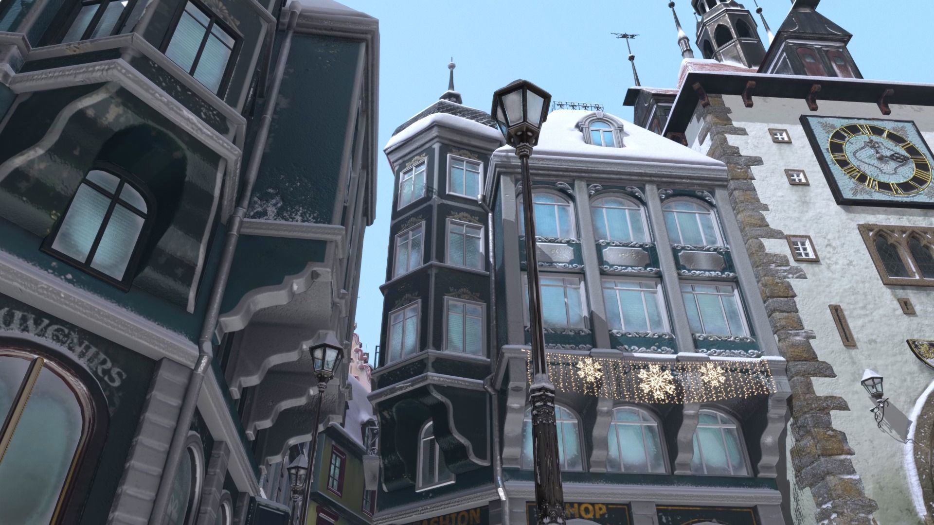 Town Square Christmas 3D model_70