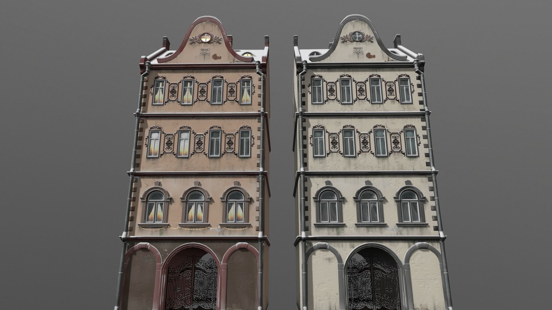 Town Square Christmas 3D model_130