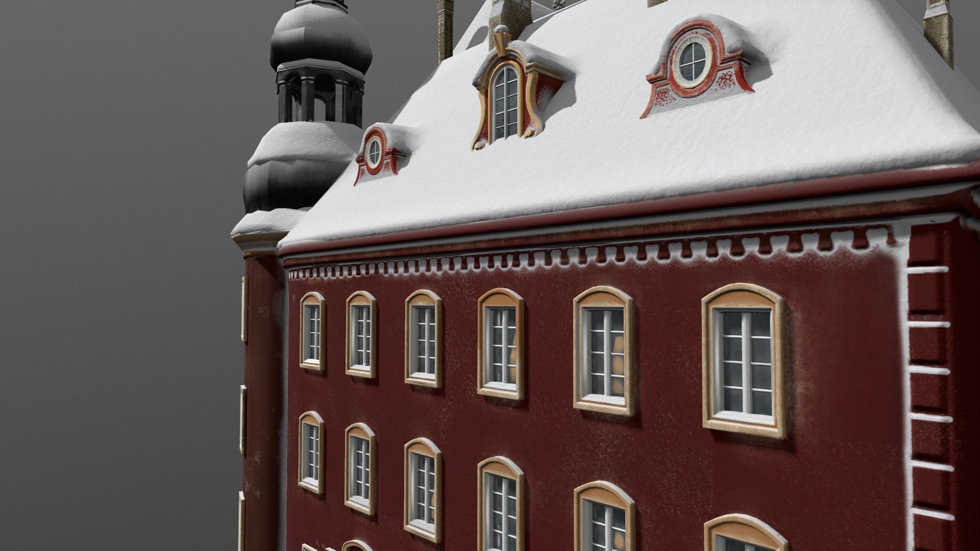 Town Square Christmas 3D model_83