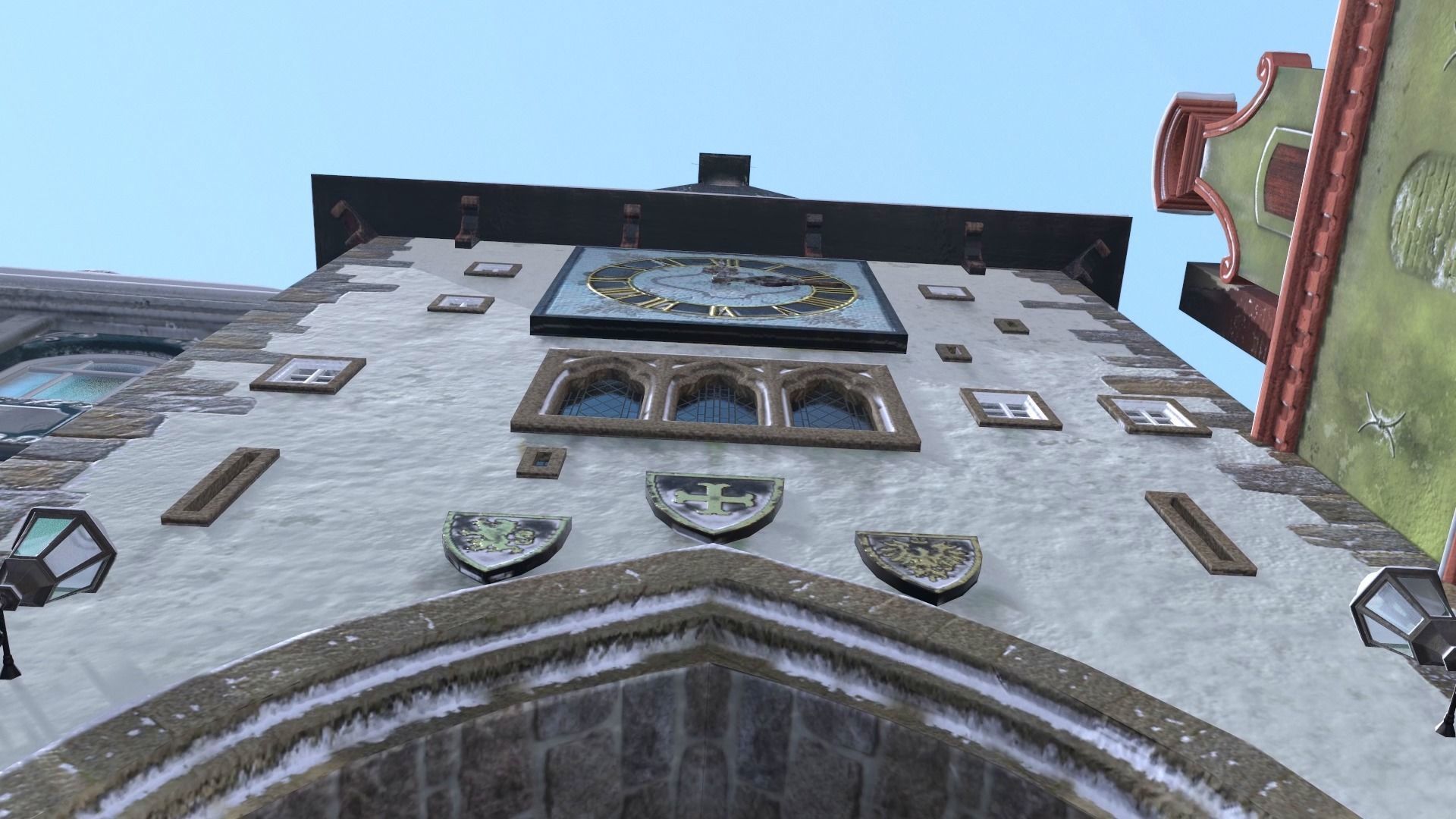 Town Square Christmas 3D model_60