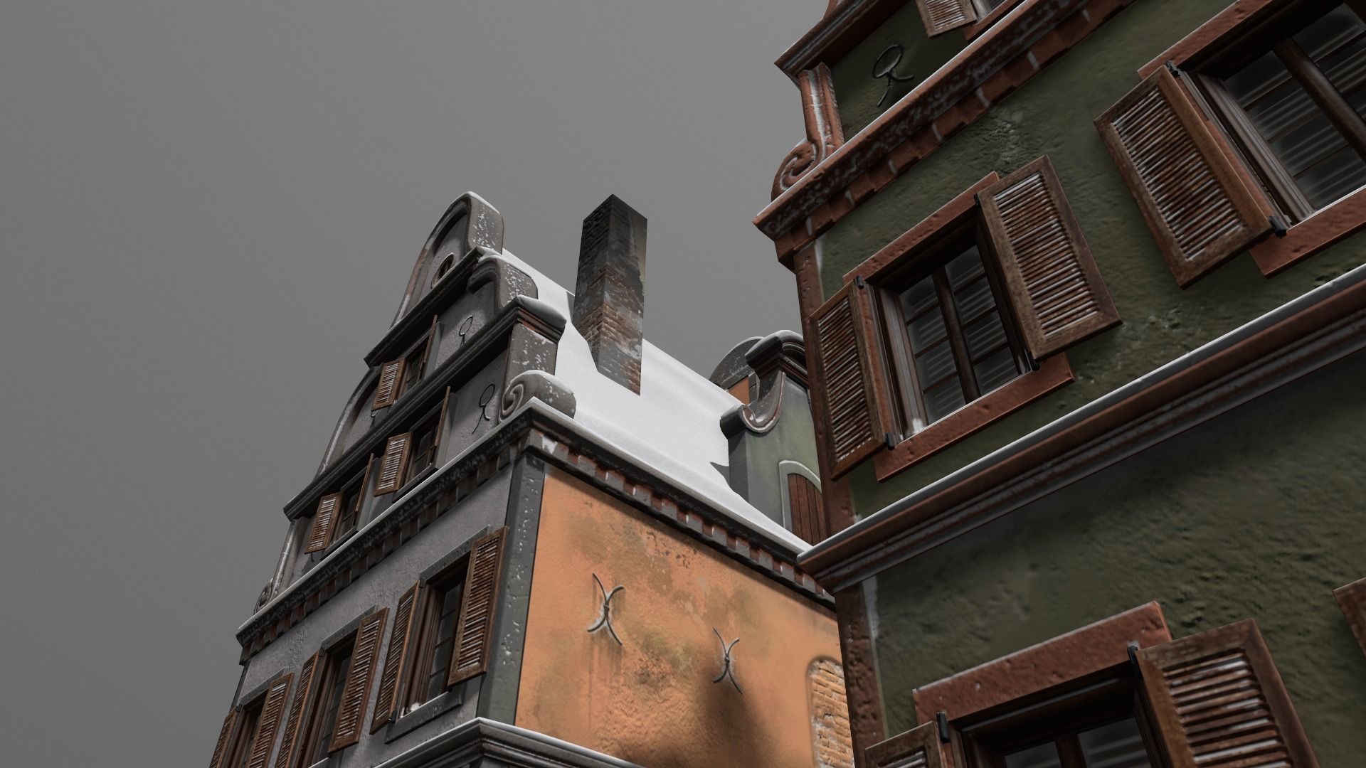 Town Square Christmas 3D model_103