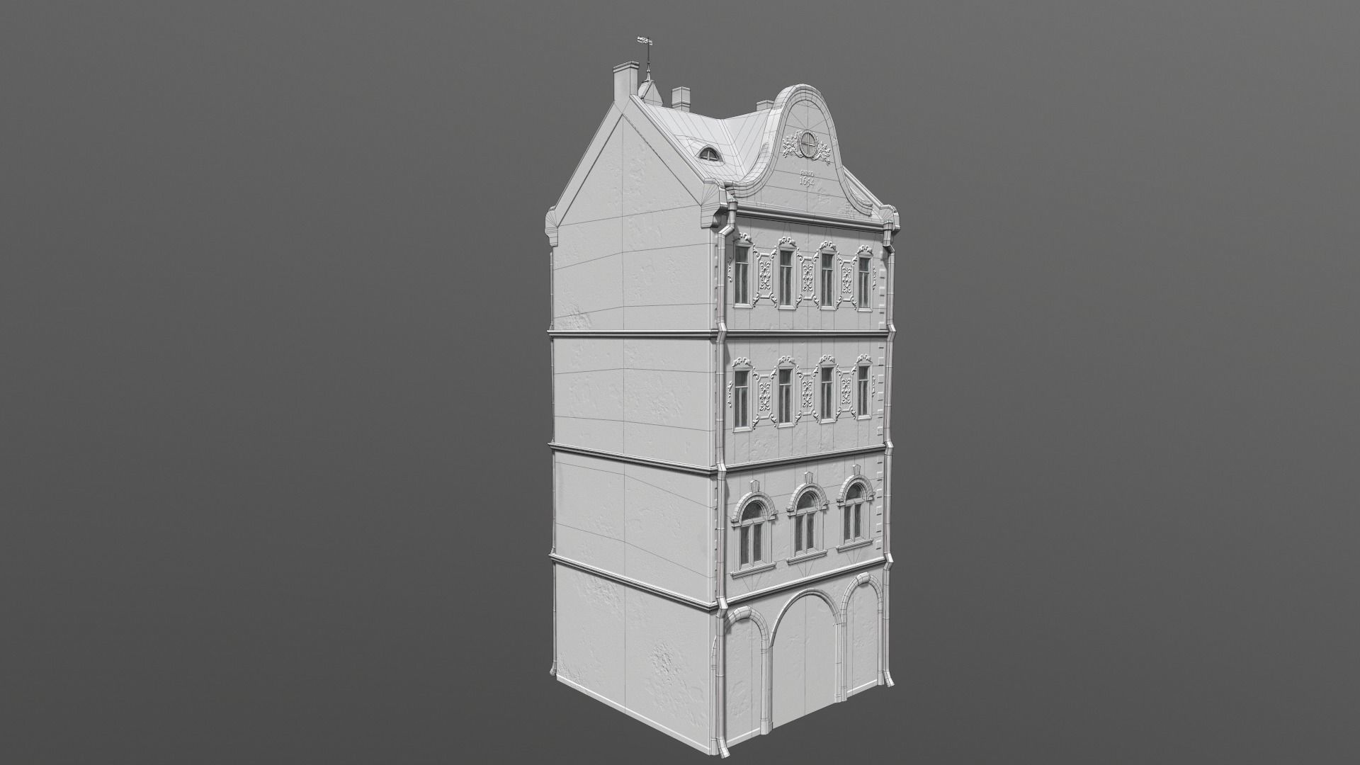 Town Square Christmas 3D model_132