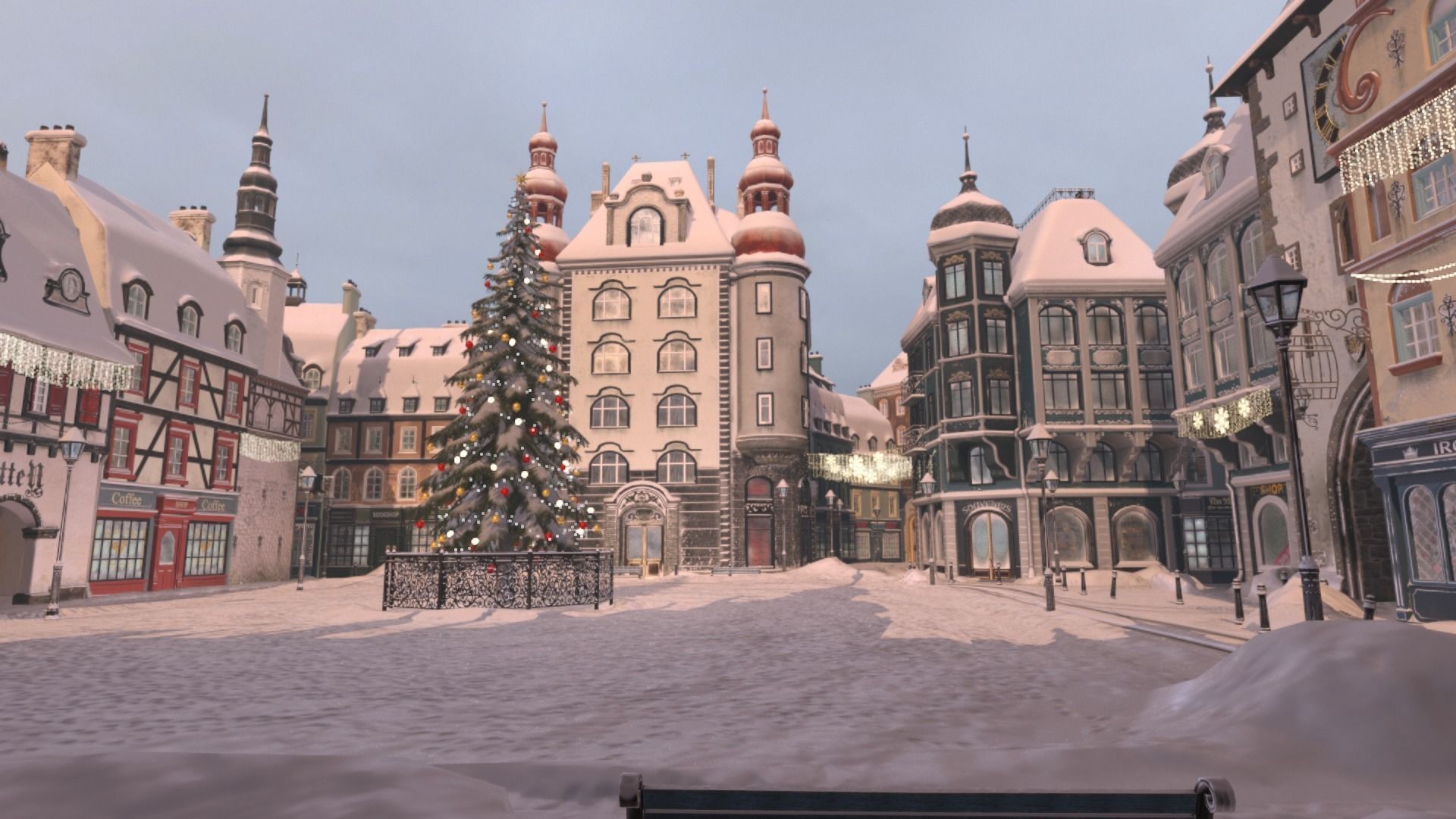 Town Square Christmas 3D model_50