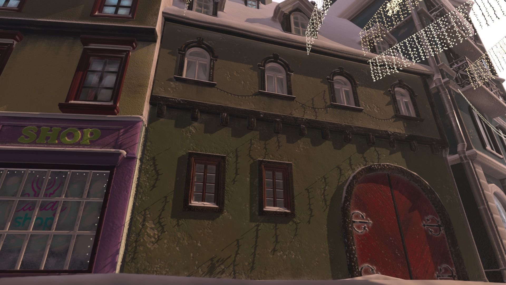 Town Square Christmas 3D model_54