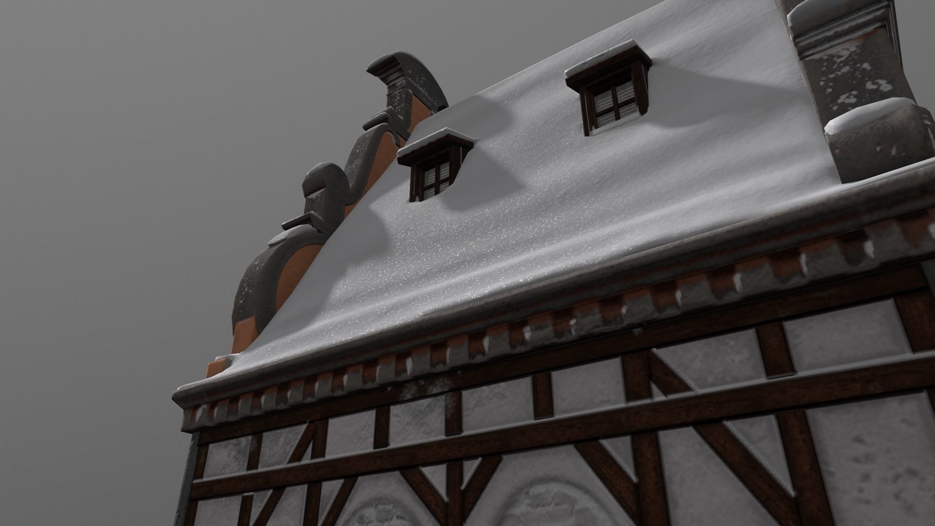 Town Square Christmas 3D model_104