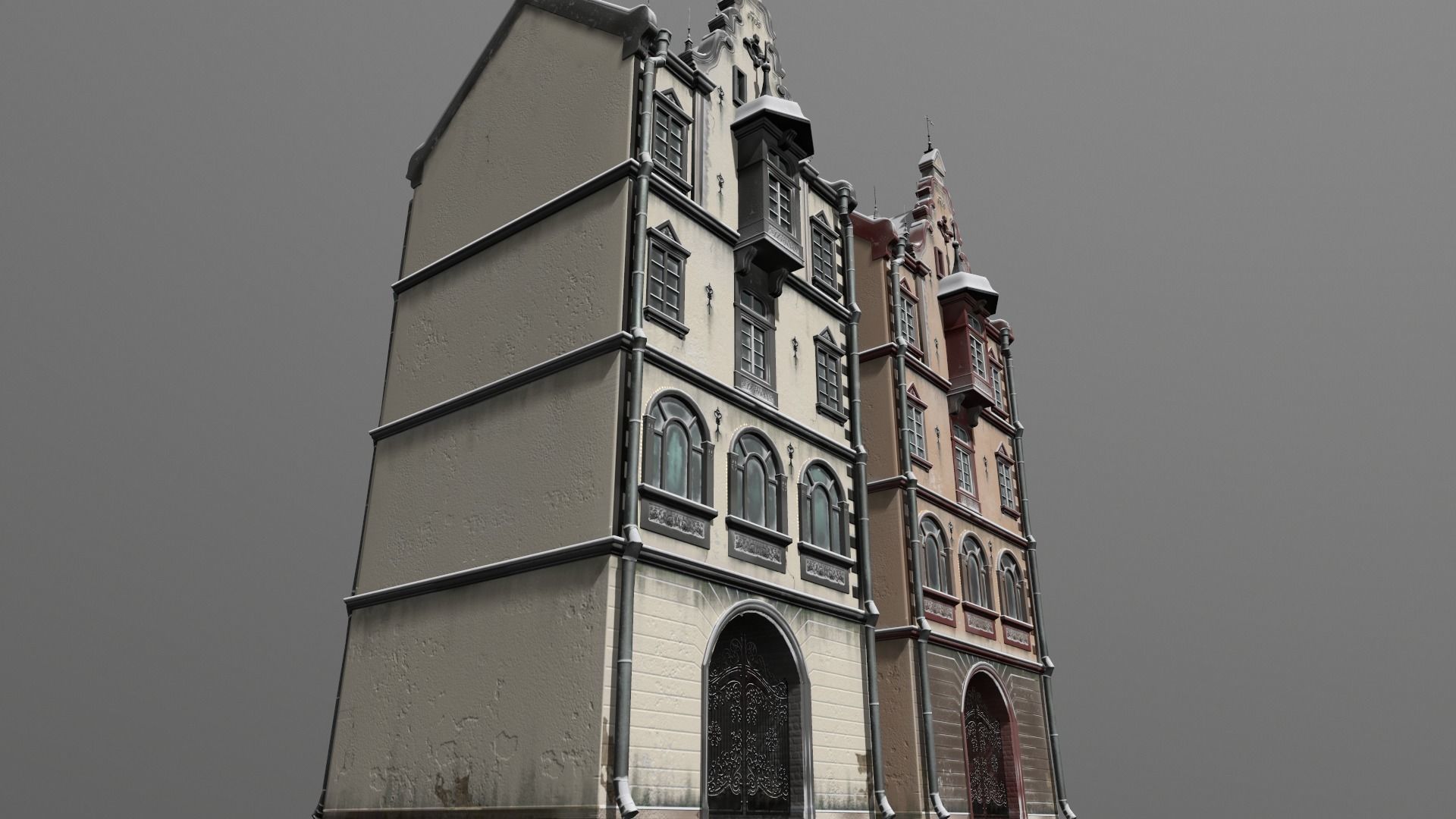 Town Square Christmas 3D model_129