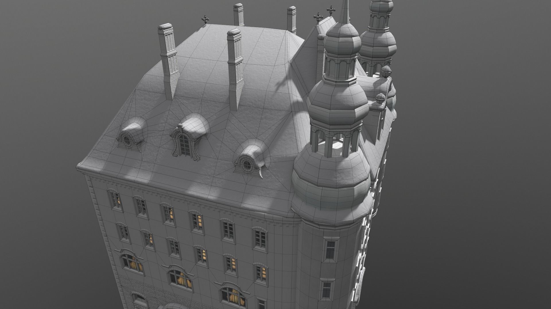 Town Square Christmas 3D model_89