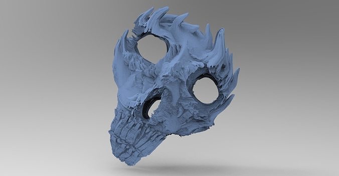 Nordor Dark Moon mask horned  3D model