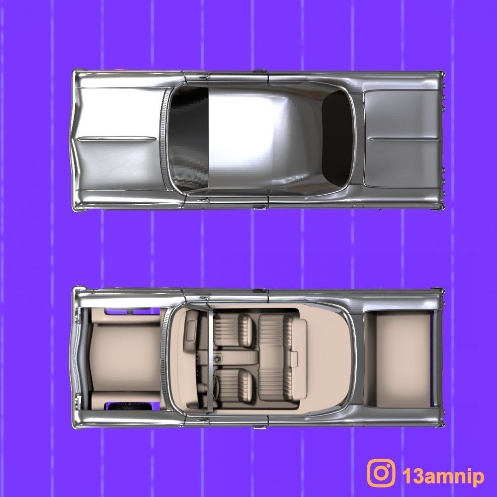 1964 CHEVROLET IMPALA 3D print model_12