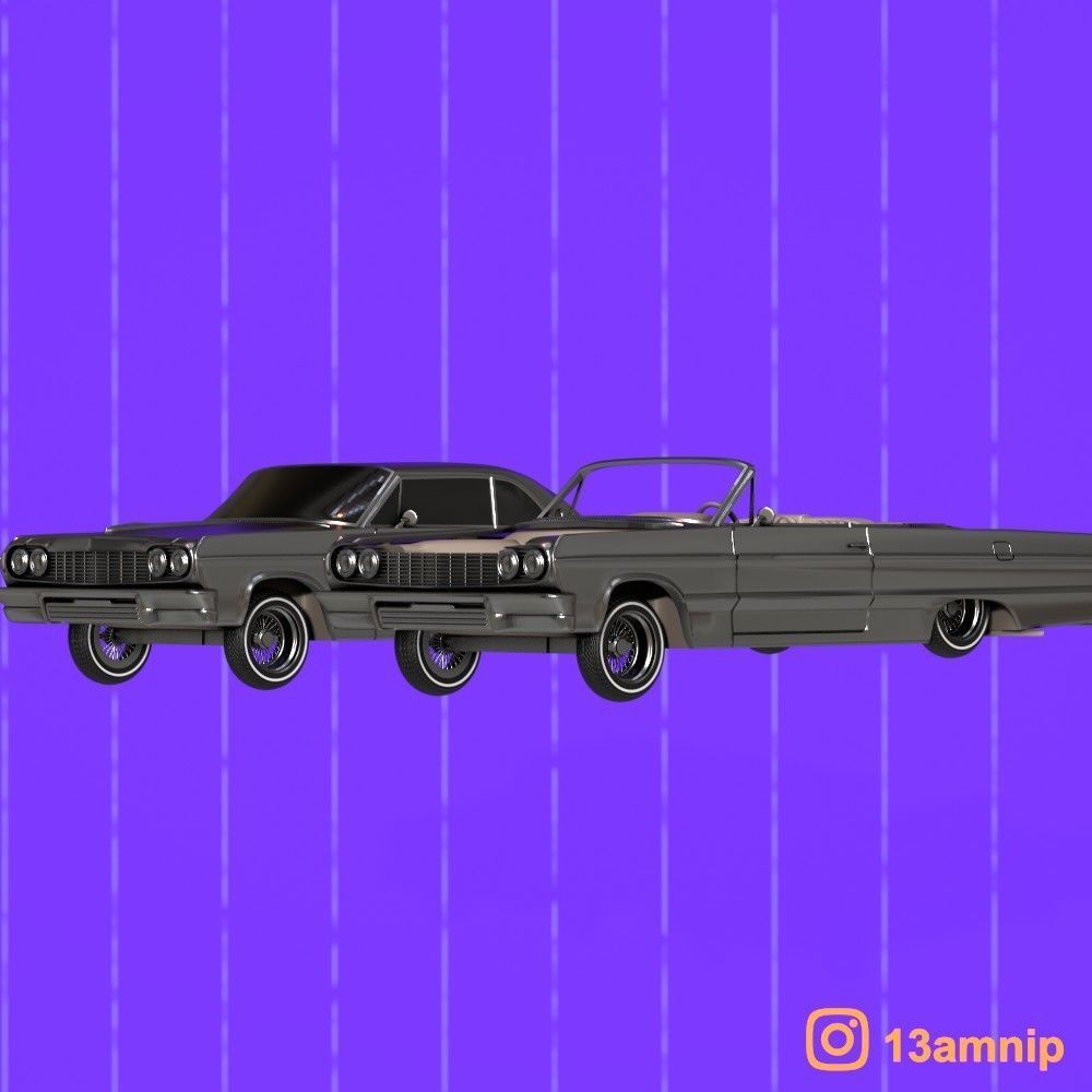 1964 CHEVROLET IMPALA 3D print model_2