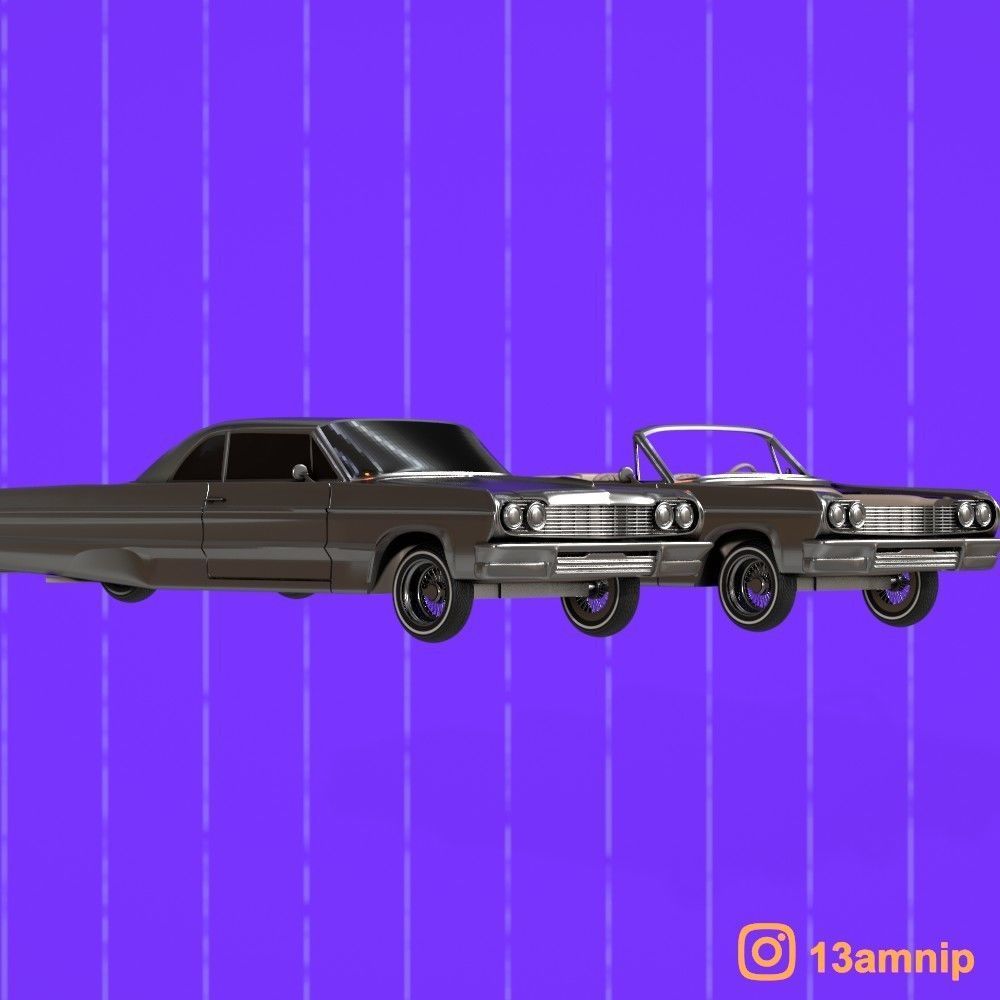 1964 CHEVROLET IMPALA 3D print model_8