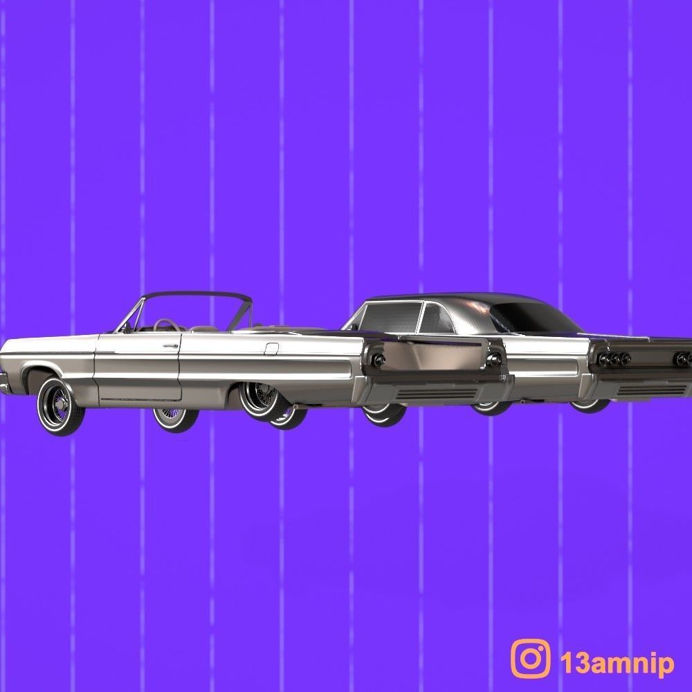 1964 CHEVROLET IMPALA 3D print model_4