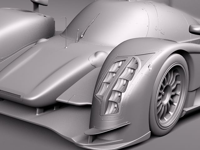 Audi R18 2012 race car 3D model_10