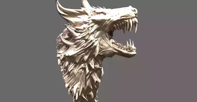 Werewolf head sculpt 1 