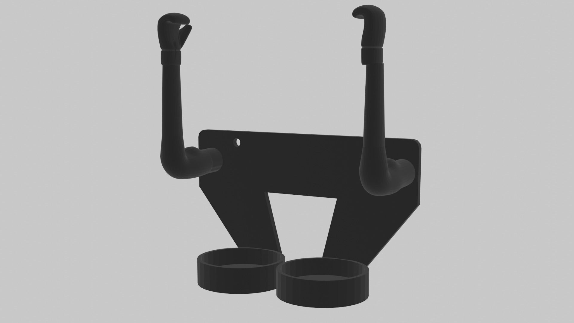 Boxing gloves holder 3D print model_1