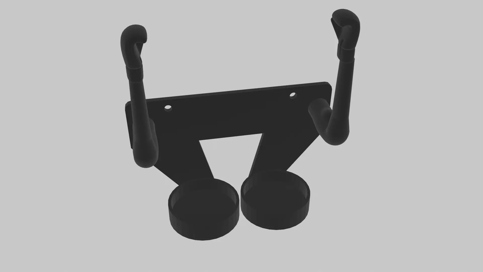 Boxing gloves holder 3D print model_0