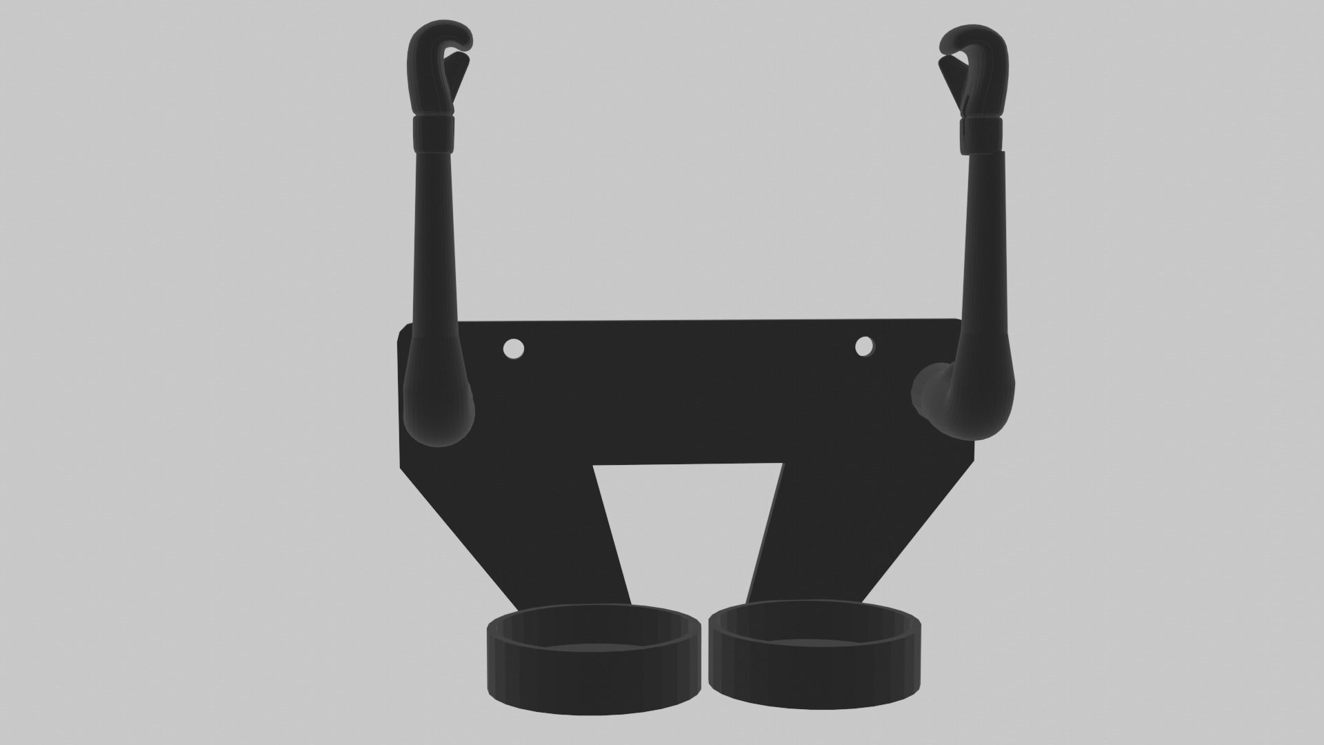 Boxing gloves holder 3D print model_2