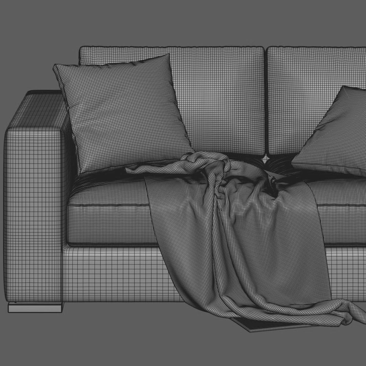 Jesse Alfred Sofa 3 Seats 3D model_2