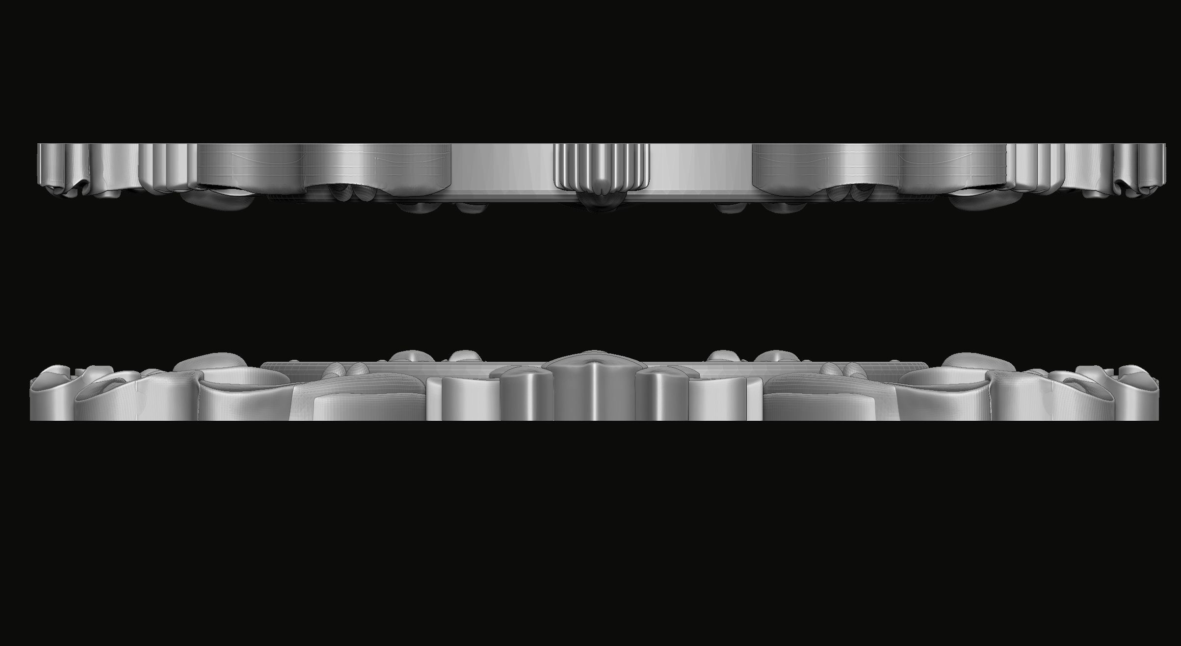 Buddhist Dharma wheel Relief 3D print model_4