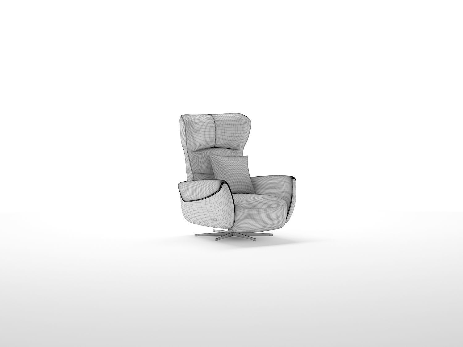 Armchair 3D model_3
