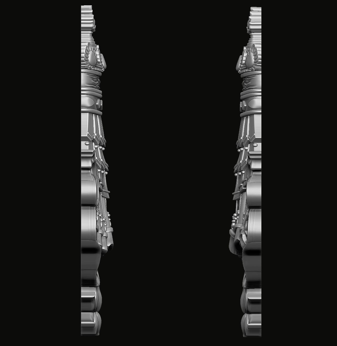 Buddhist Victory Banner Relief 3D print model_3