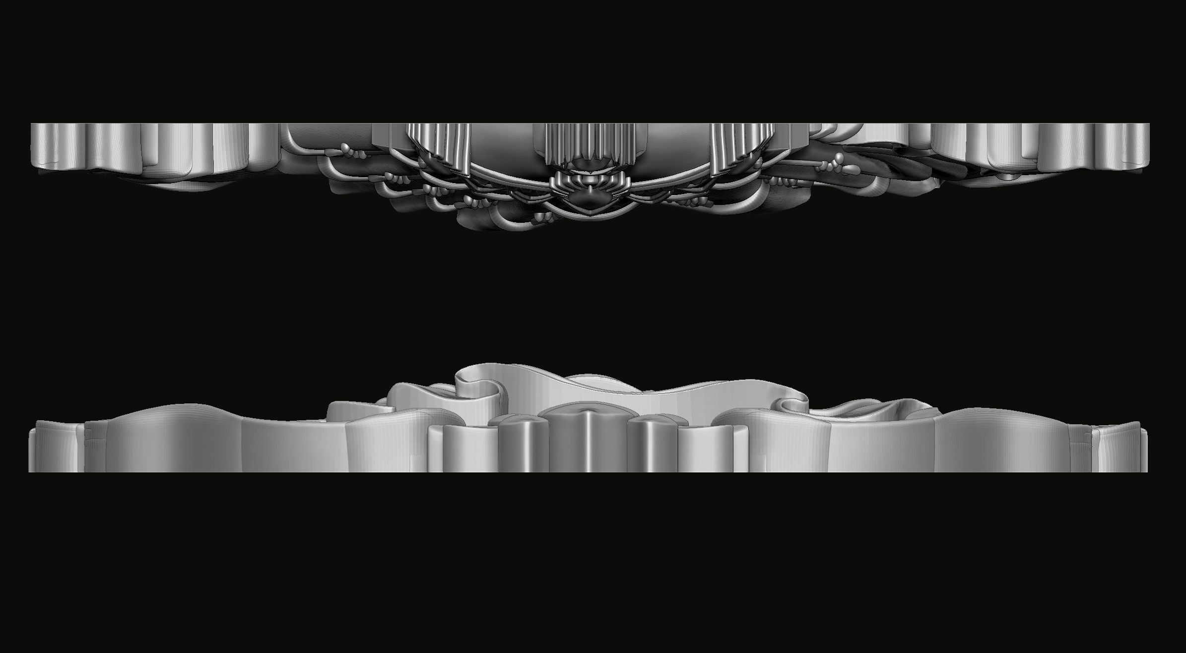 Buddhist Victory Banner Relief 3D print model_4