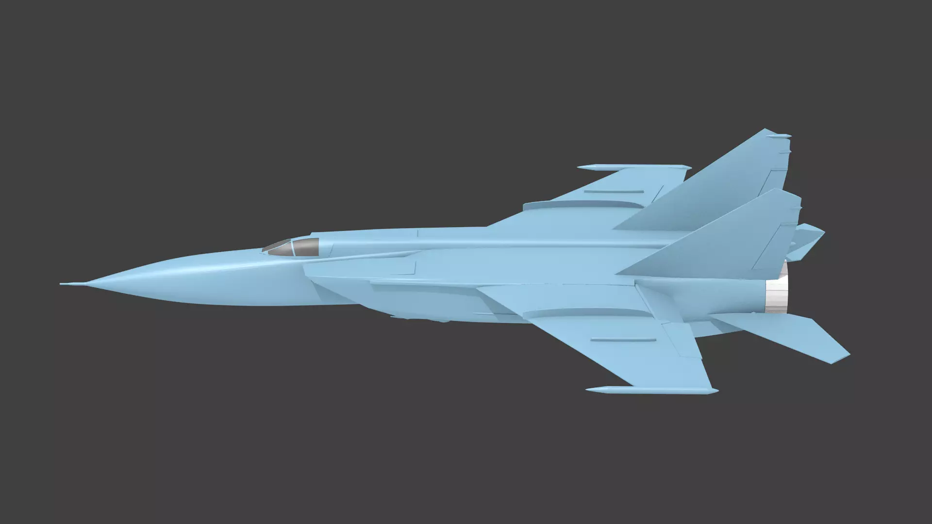 mig-25 foxbat 3D print model_0