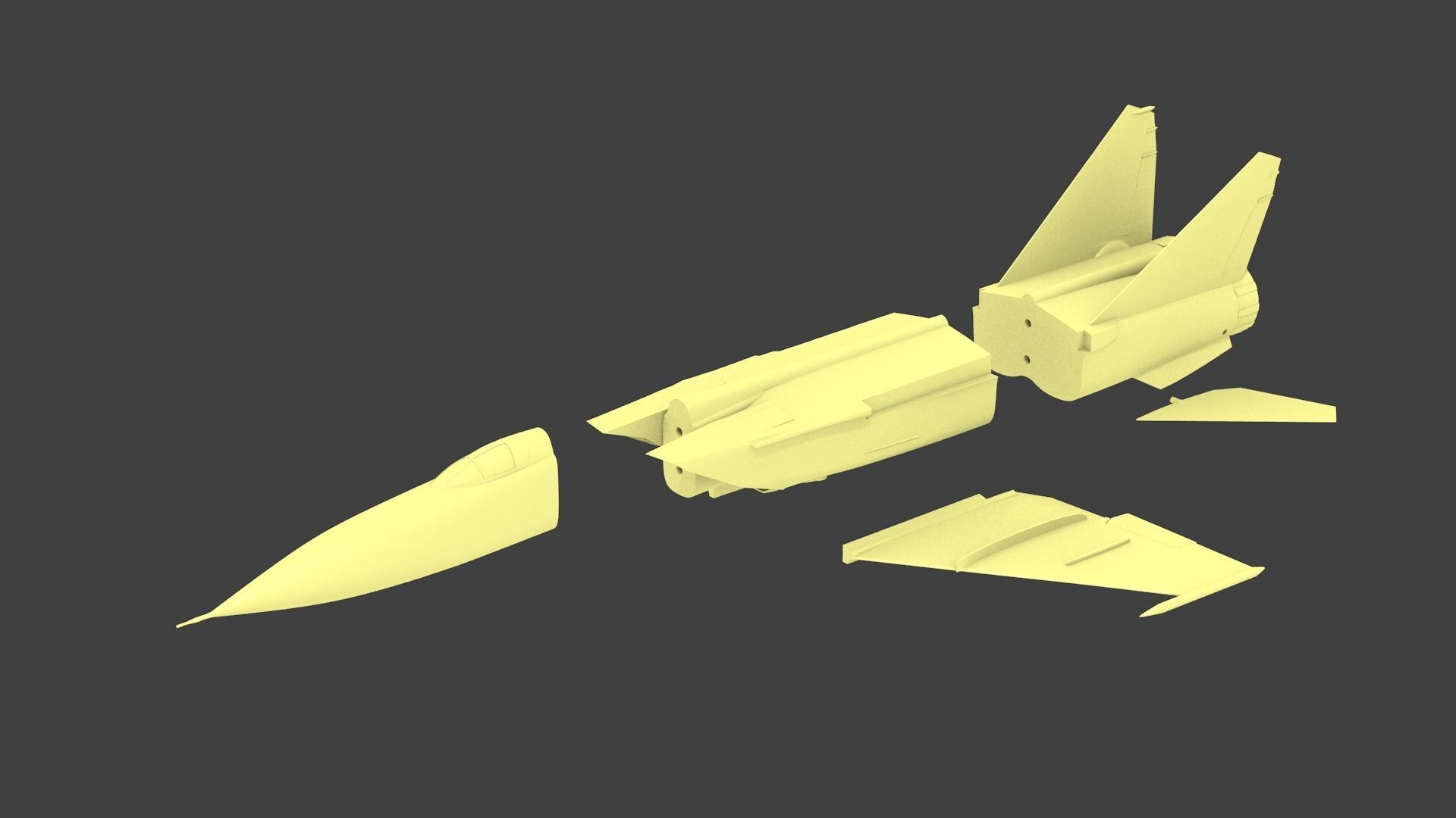 mig-25 foxbat 3D print model_7
