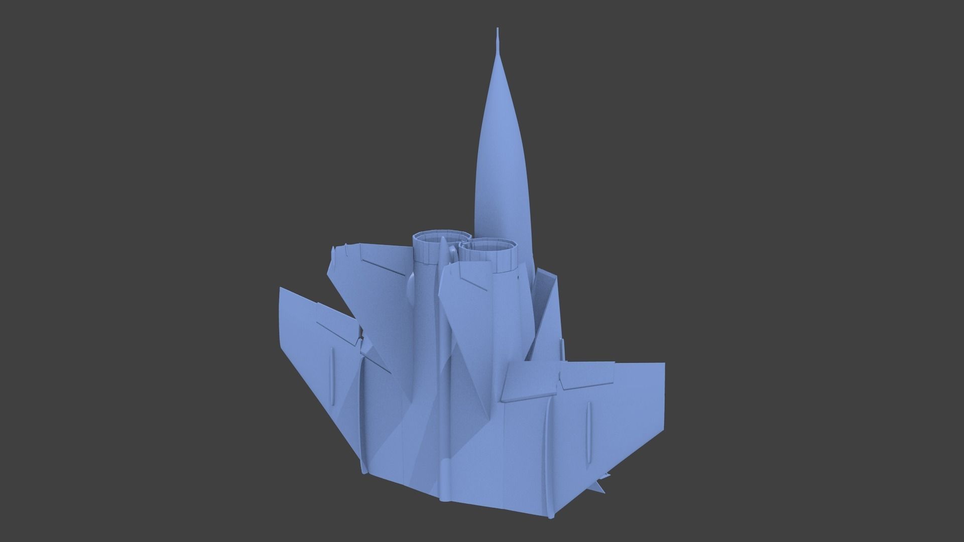 mig-25 foxbat 3D print model_5