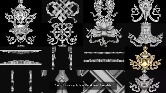 8 Auspicious symbols of Buddhism