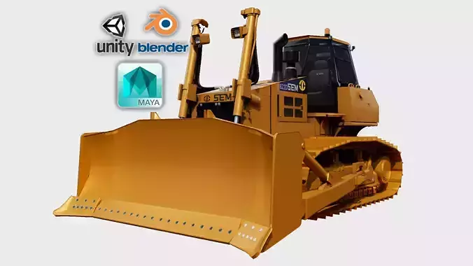 wheel Loader 3D model game ready
