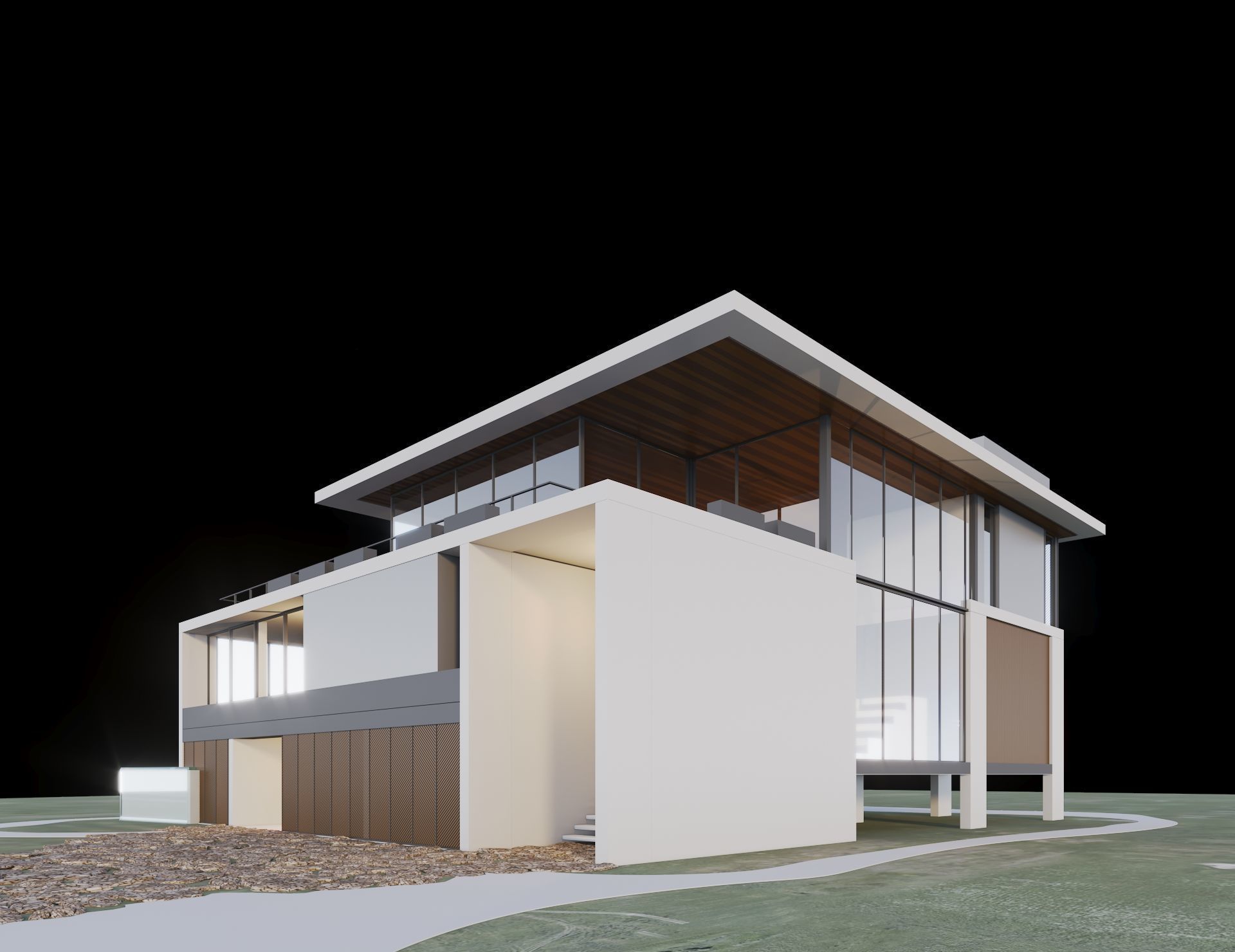 Modern House 3D model_16