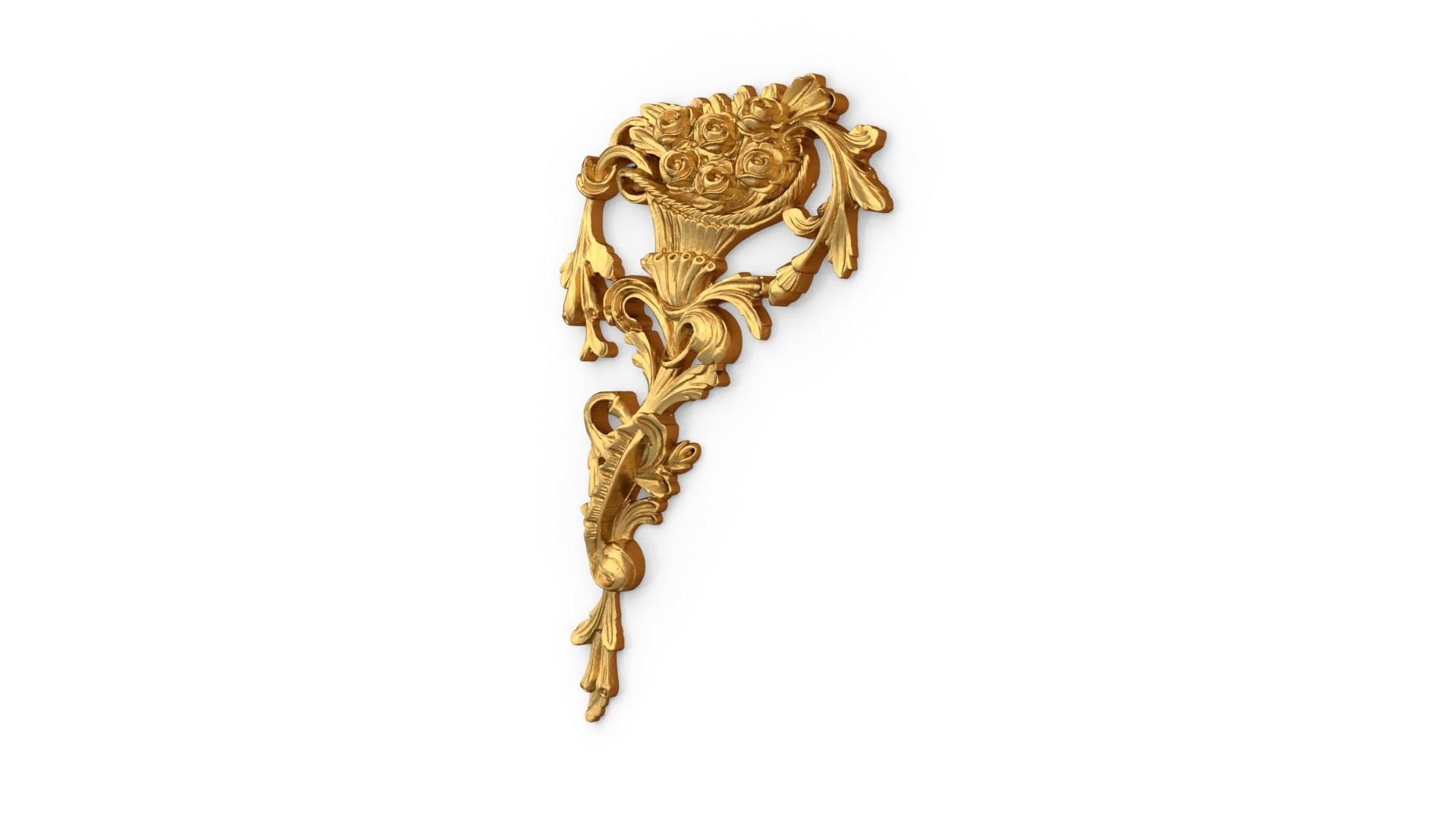 Classic carved decor ornament 356 3D model_2