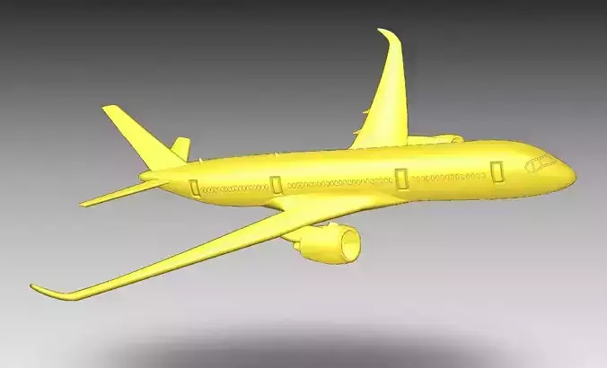 Airbus A350 3D print model
