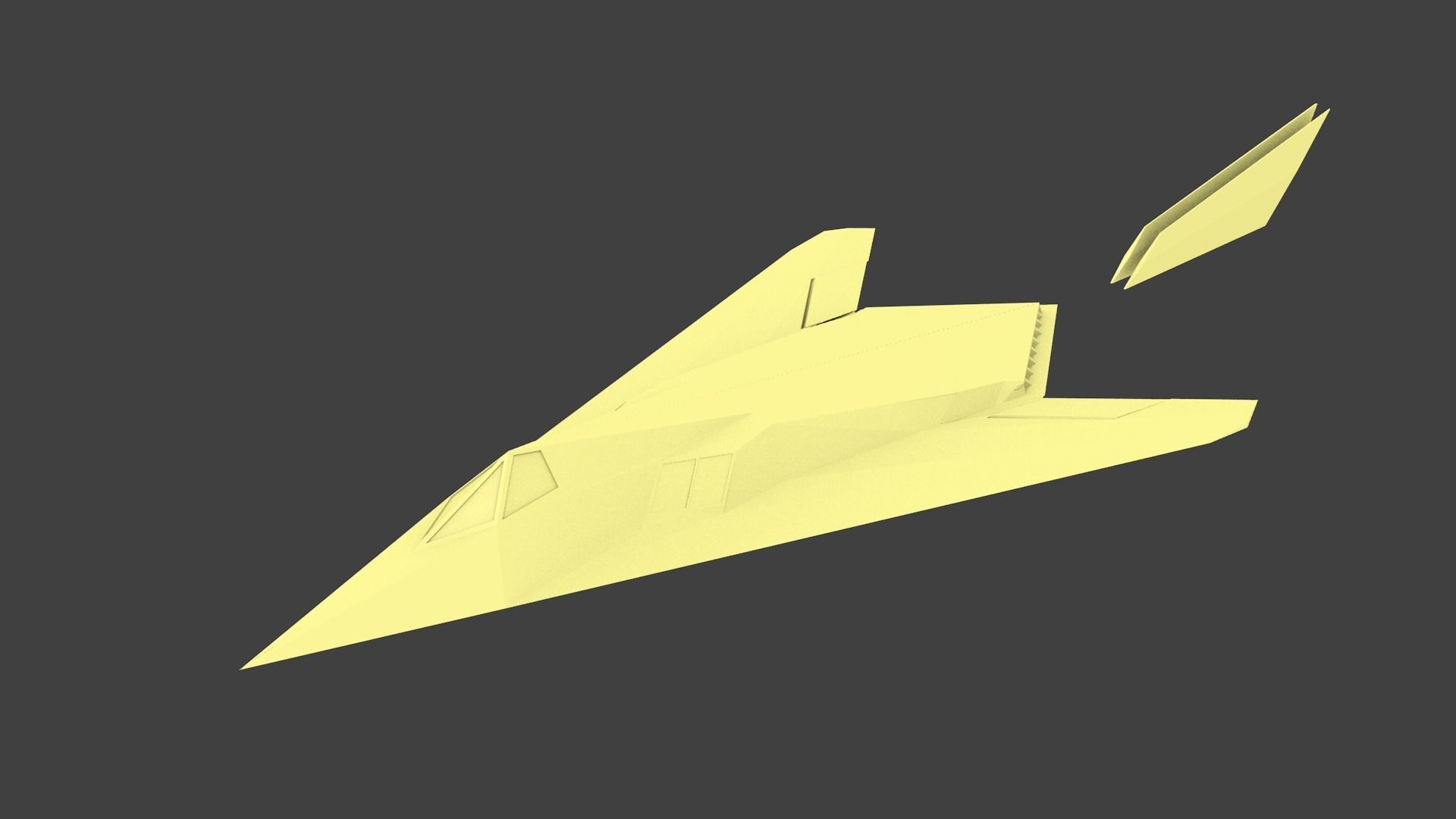 Lockheed Have Blue XST 3D print model_8