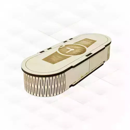 Gift box case for watch laser cutting pattern