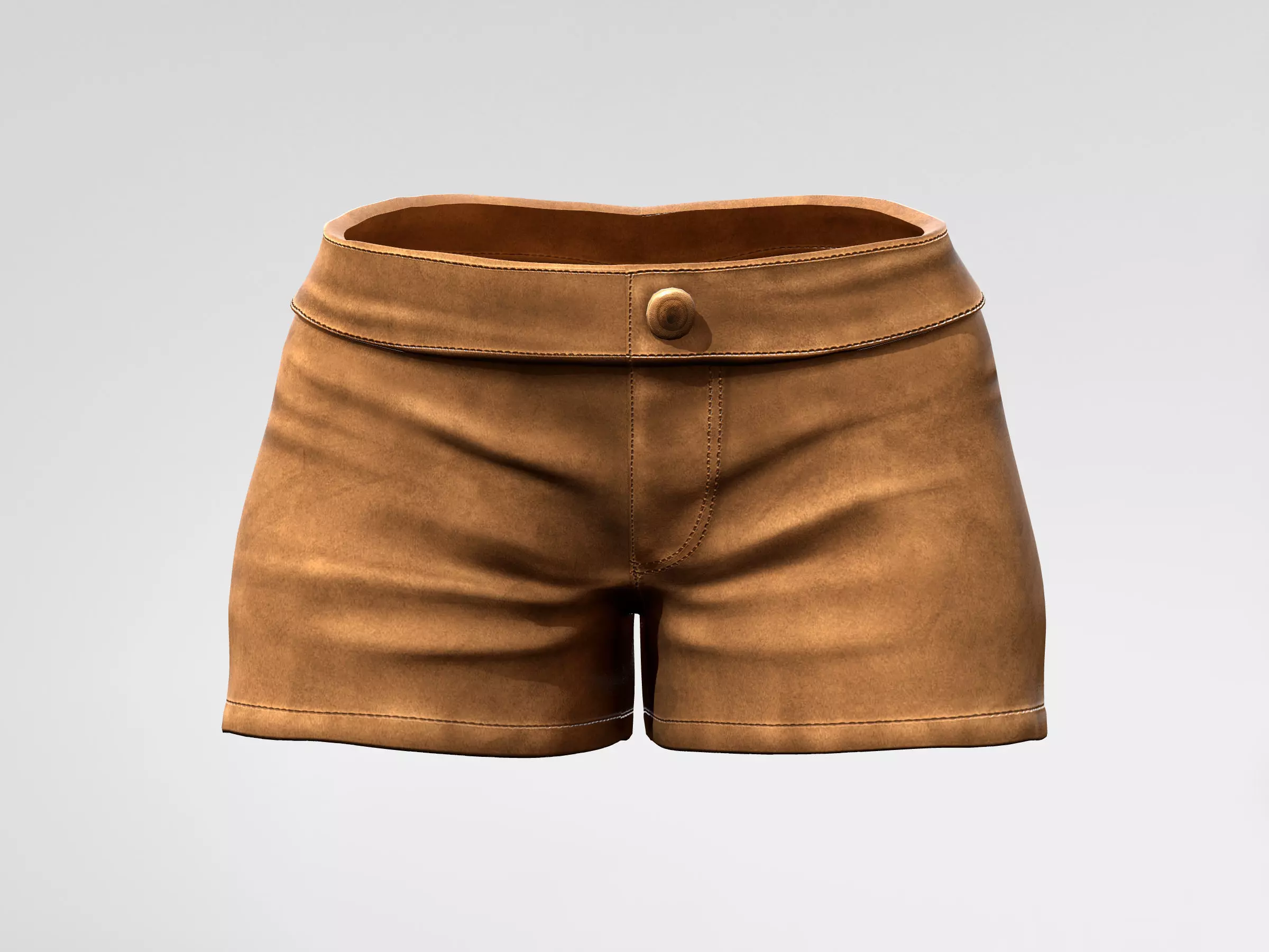 Womens Shorts Low-poly 3D model_0