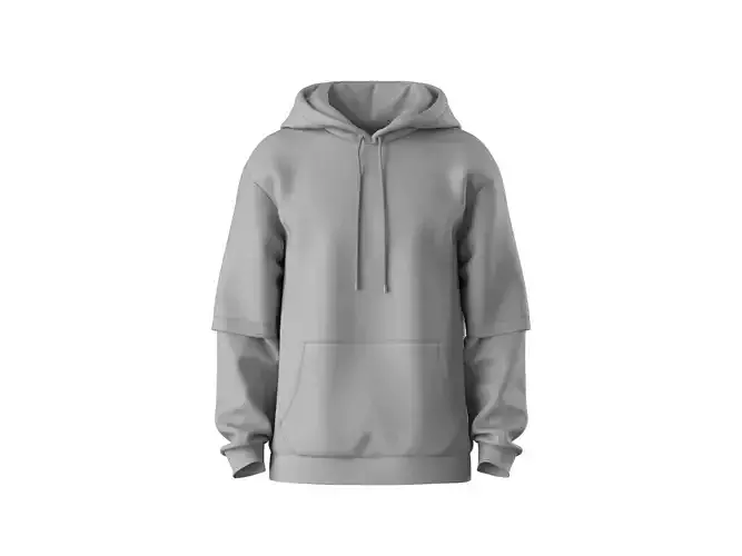 Mens Hoodie 3d Model 3D model