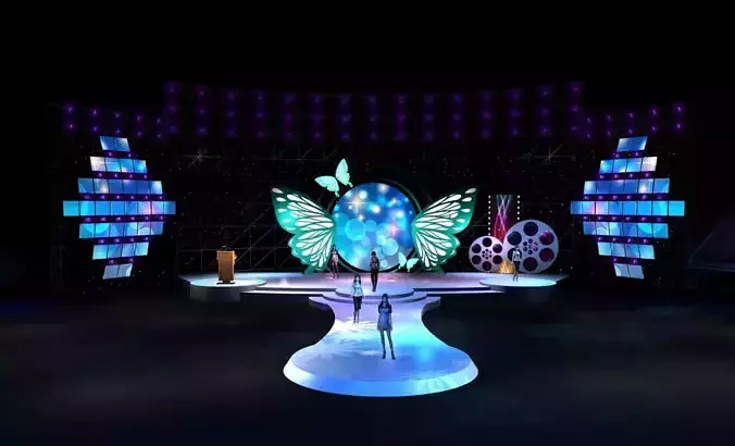 Carnival stage 45 3D model