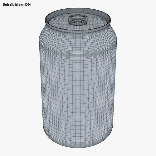 Ice Tea Green Can 330ml Simple M 1 3D model 7